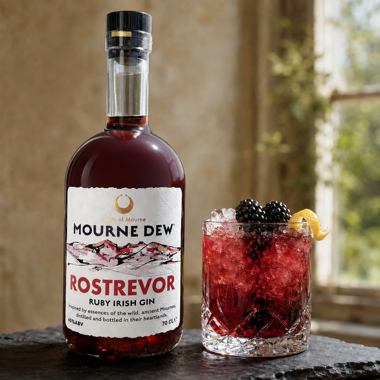 Gin irlandais Rostrevor Ruby (70cl)